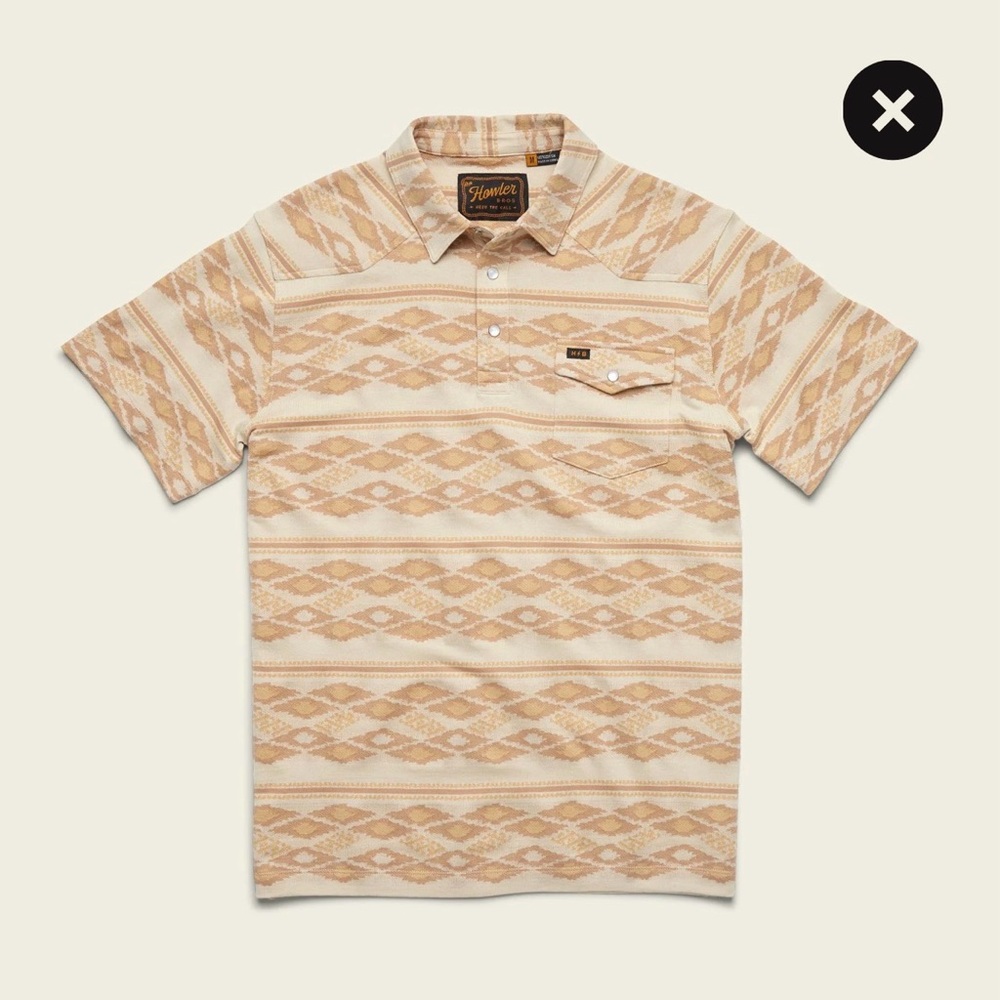 Howler Brothers Ranchero Jacquard Polo XL